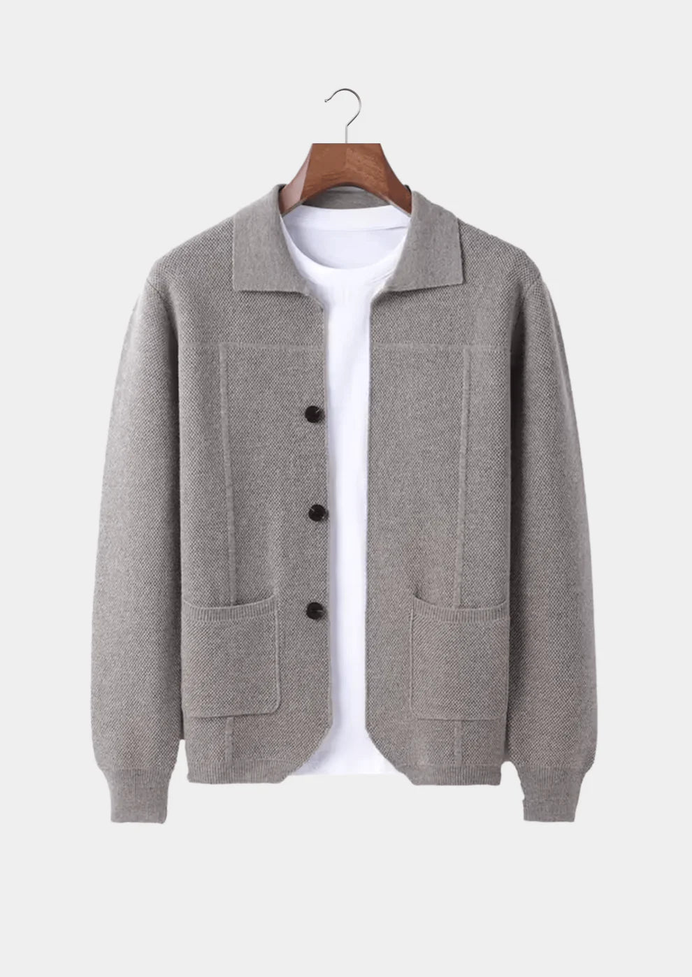 Rowe Cashmere Button Overshirt