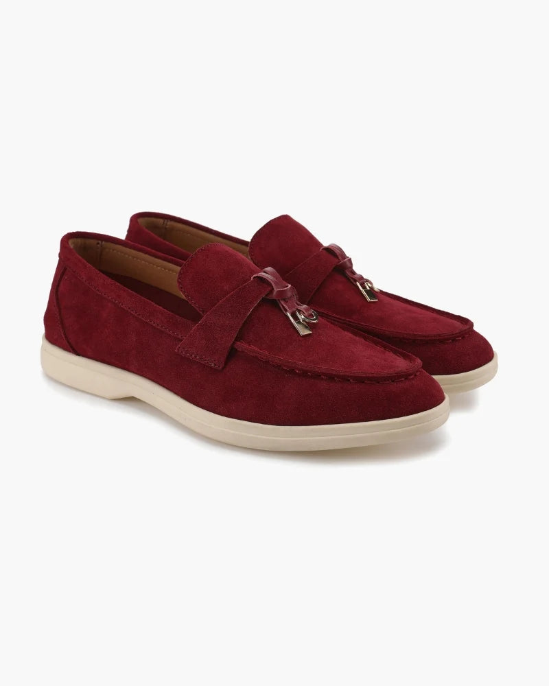 PD#MR014 - Old Money Suede Lady Loafers