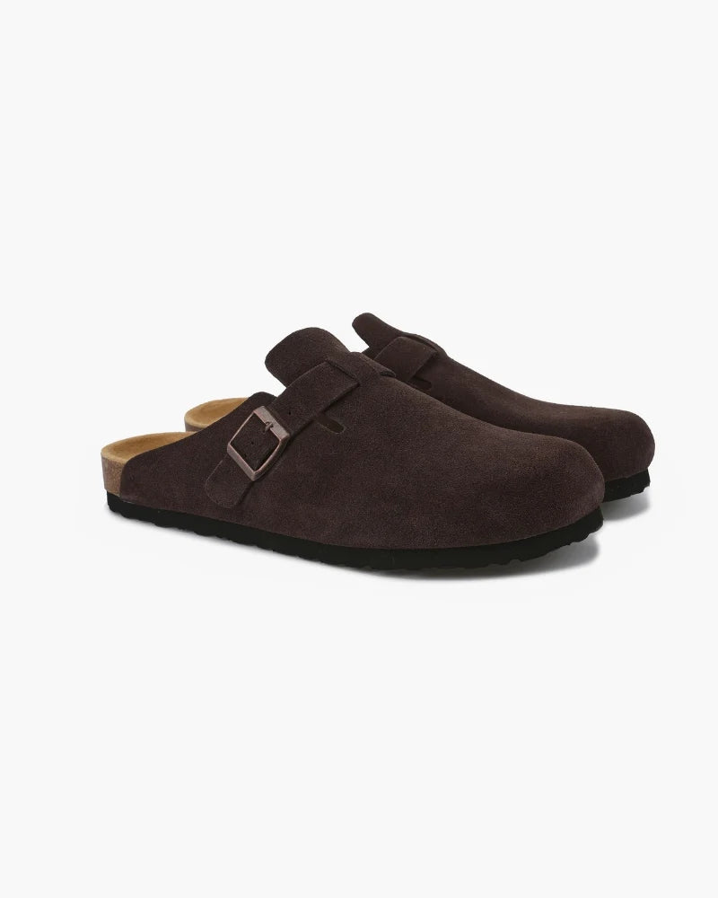 PD#MR015 - Old Money Suede Clogs
