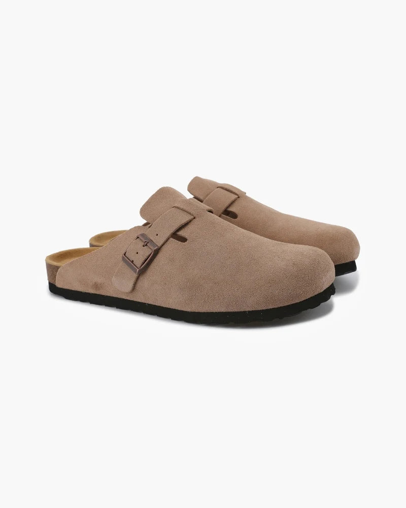 PD#MR015 - Old Money Suede Clogs