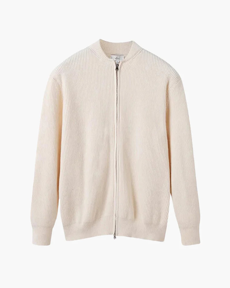Rowe Rib Knit Zip Cardigan