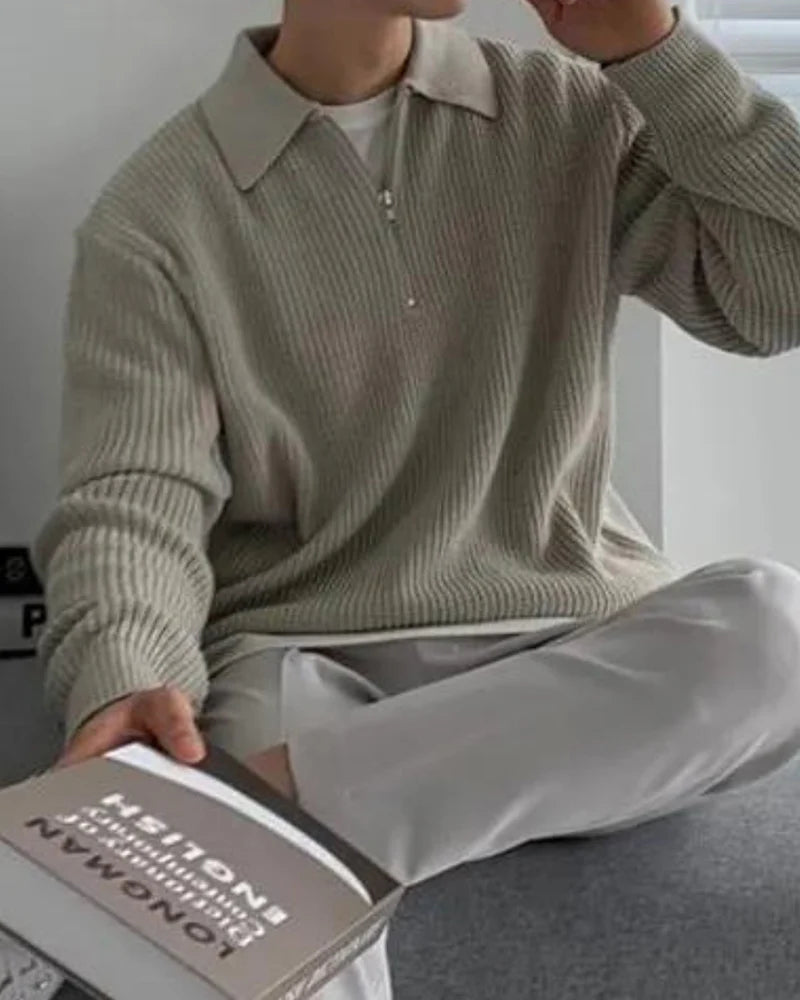 Chunky Knit Half-Zip