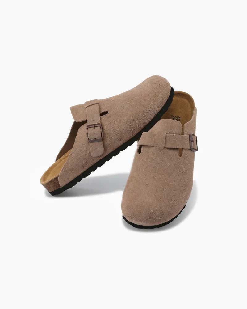 PD#MR015 - Old Money Suede Clogs