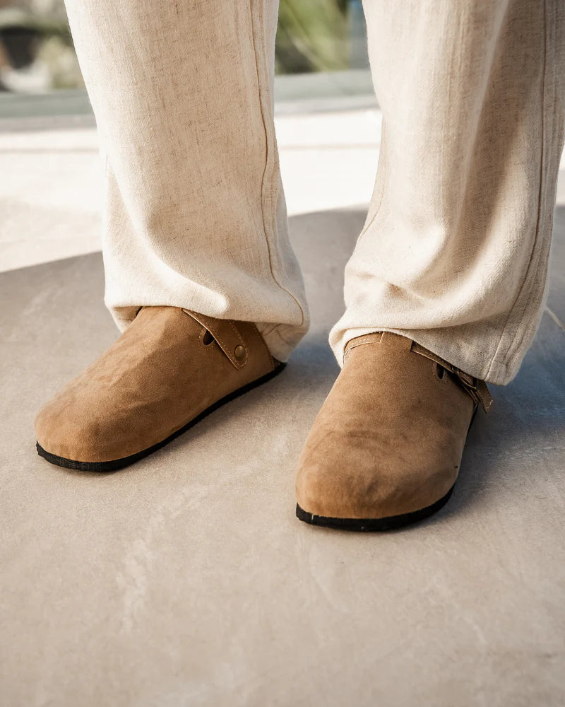 PD#MR015 - Old Money Suede Clogs