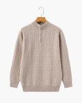 Montague Cashmere Cable Half-Zip