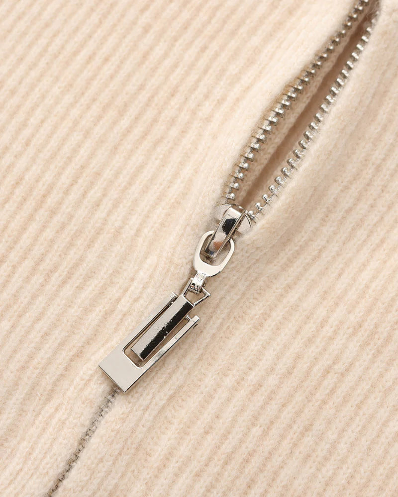 Rowe Cashmere Zip Cardigan