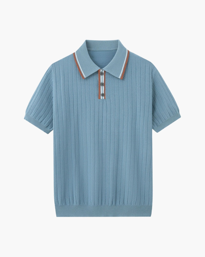 Montague Cable Knit Polo