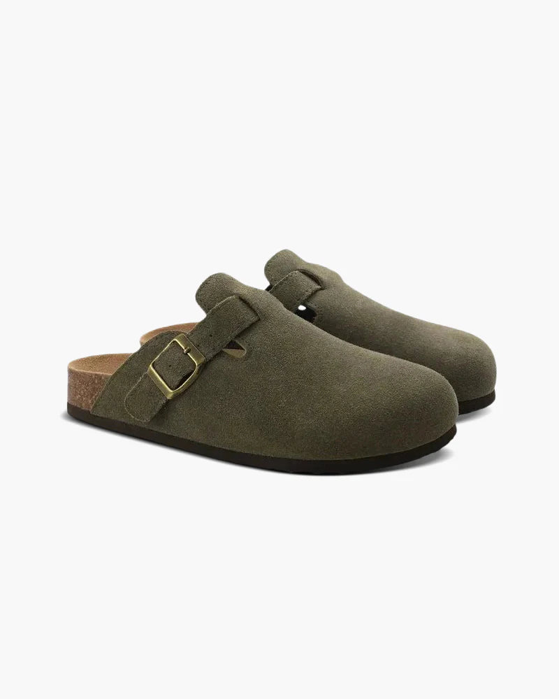PD#MR015 - Old Money Suede Clogs