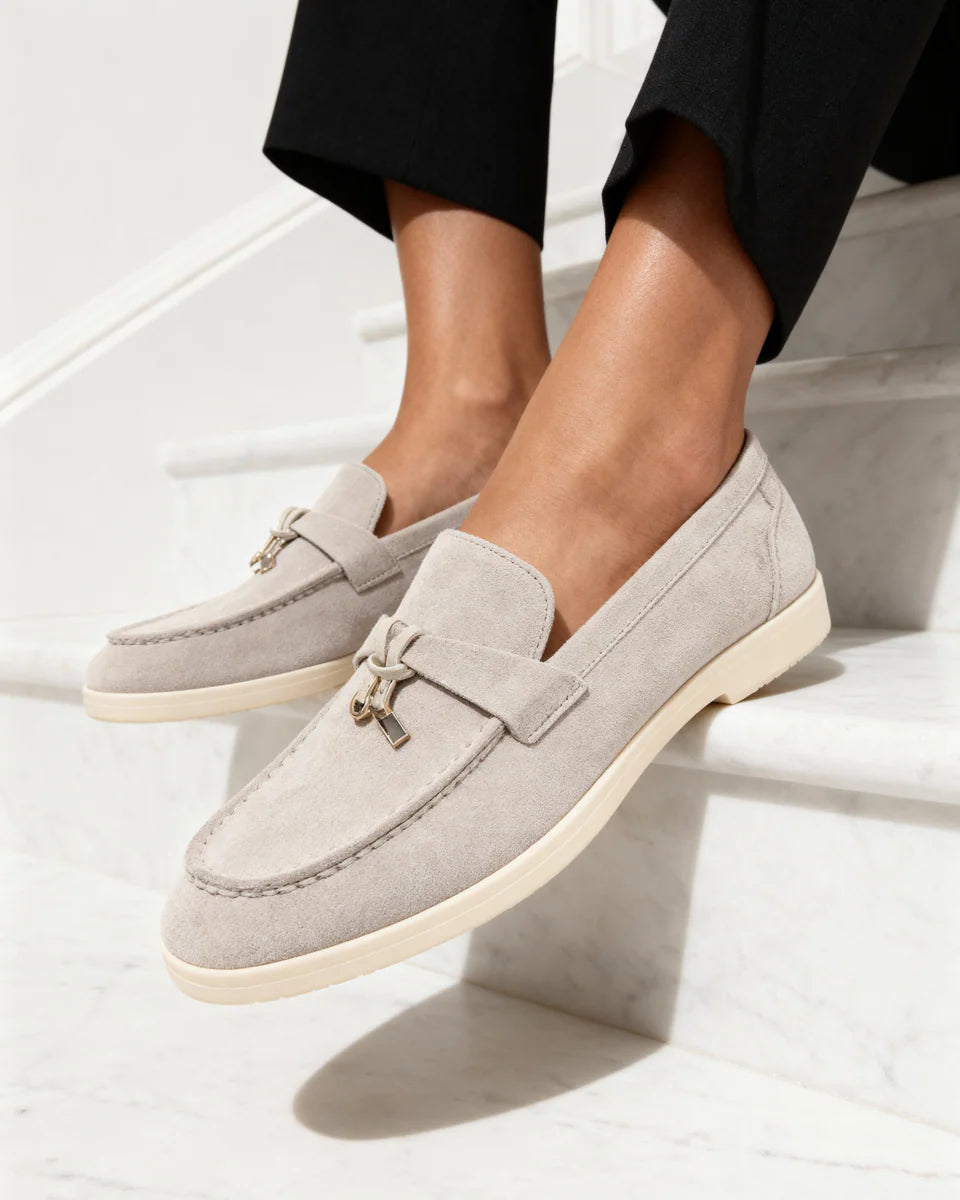PD#MR014 - Old Money Suede Lady Loafers