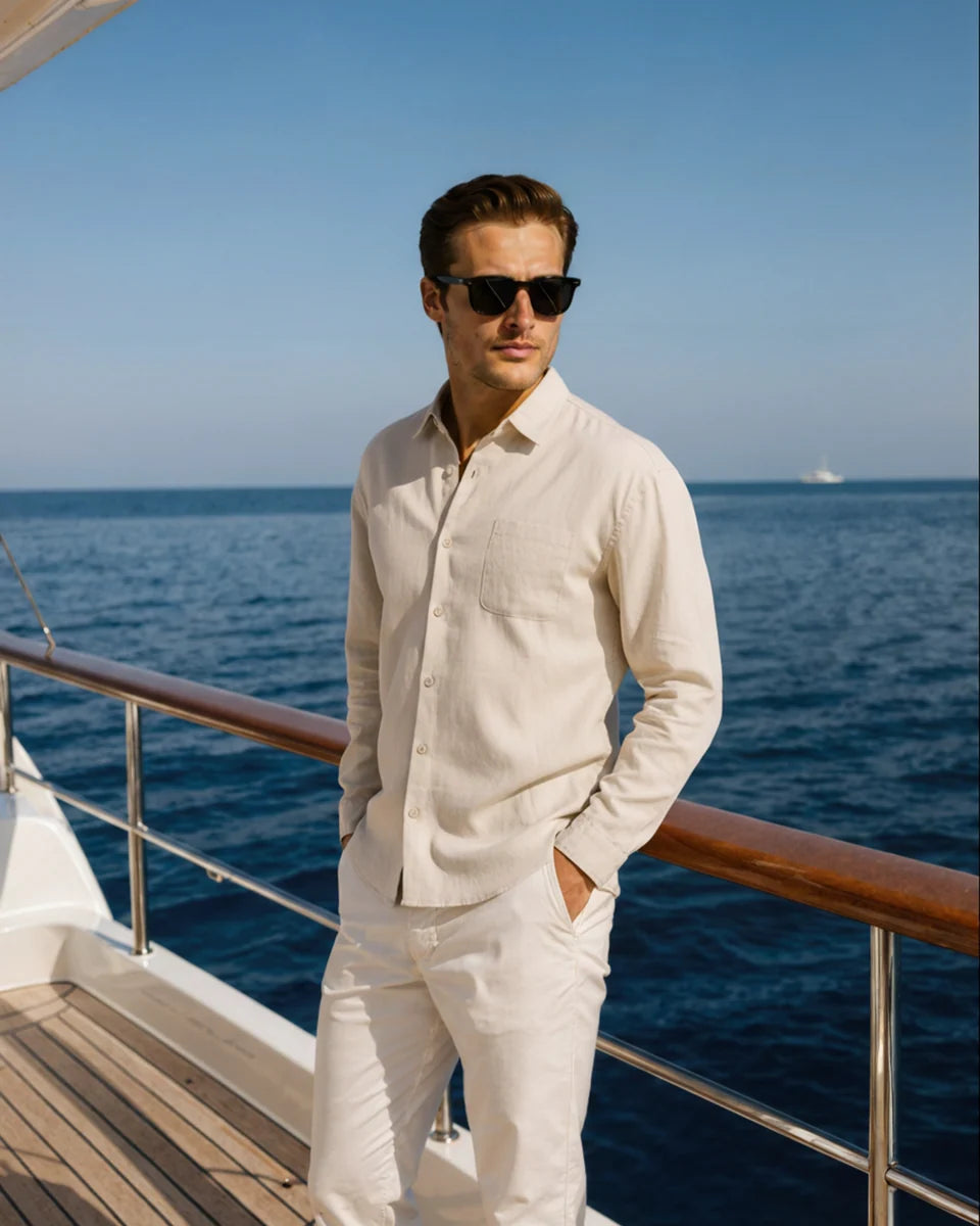 PD#MR023 - Cape Town - 100% Linen Shirt