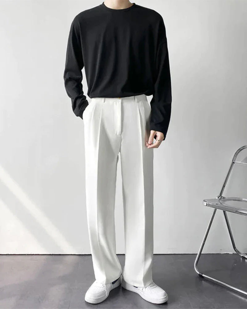 Rowe Wide Pleated Trouser